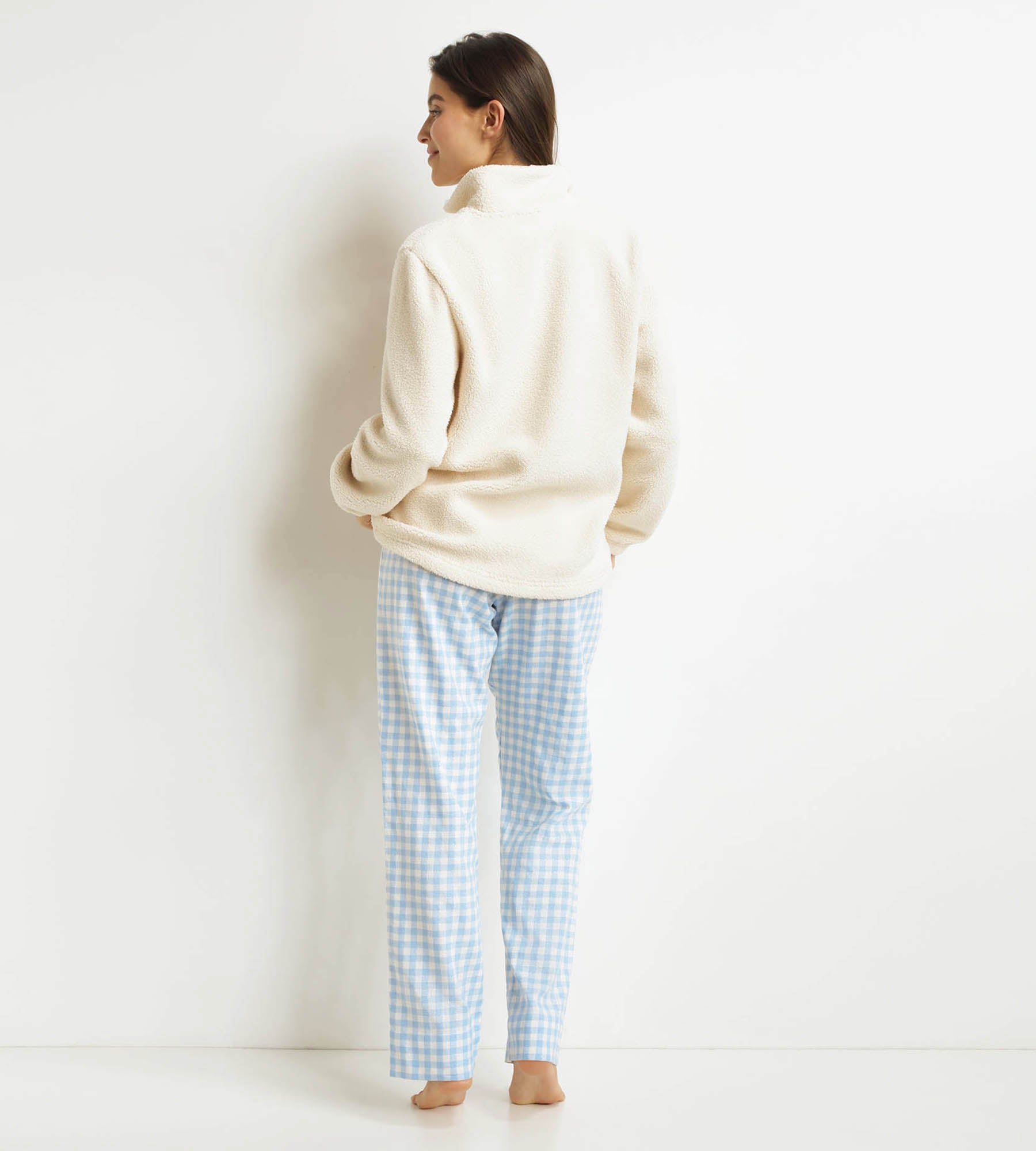 DIM Pantaloni del pigiama da donna Blu Grigio Dim Warm