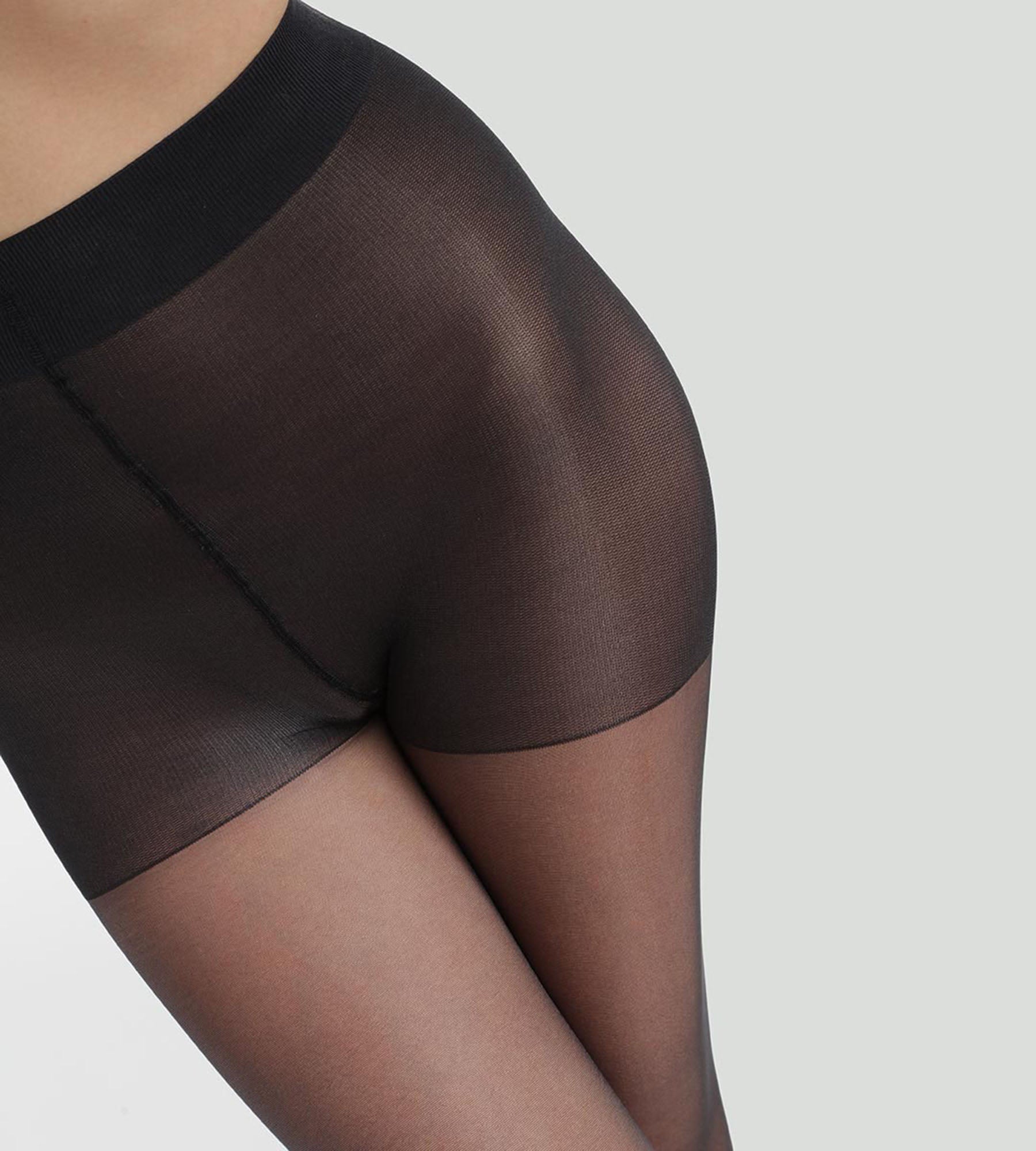 DIM Collant Diam's Voile Galbé nero 22D