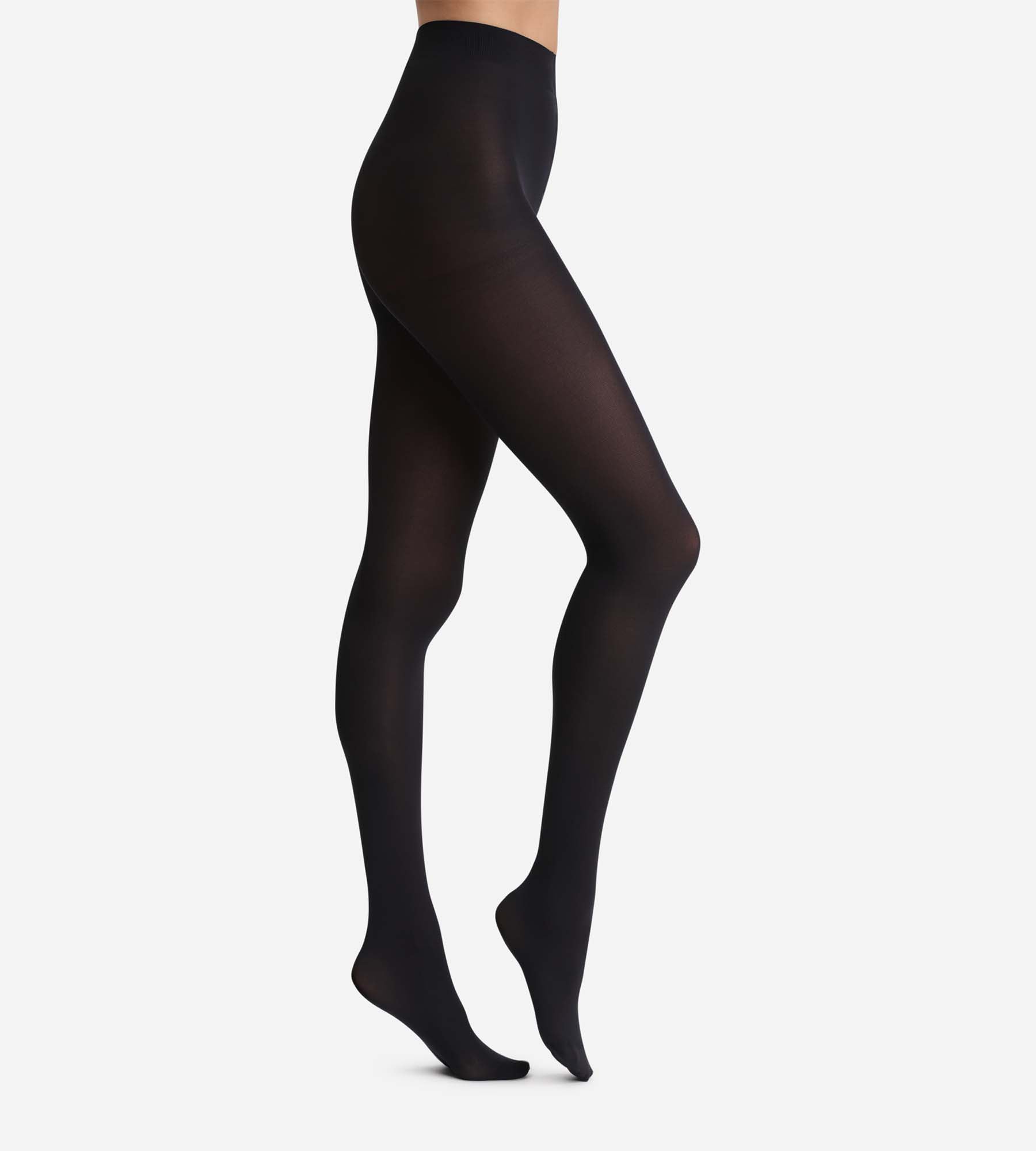 DIM Collant stile 50D in velluto nero coprente