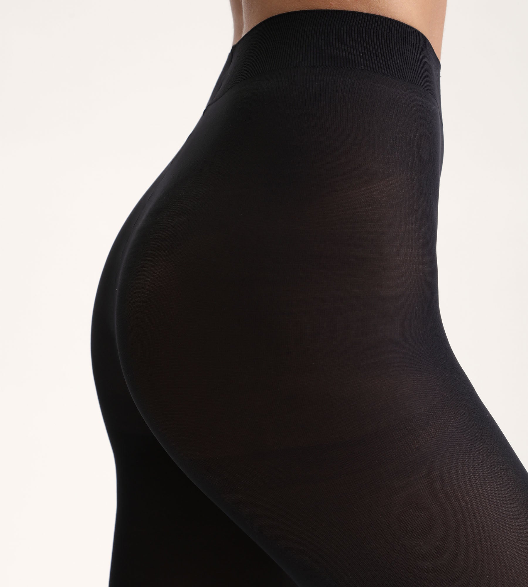 DIM Collant stile 50D in velluto nero coprente