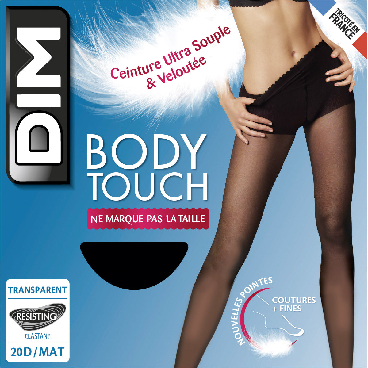 DIM Collant nero trasparente Body Touch Dim 17D