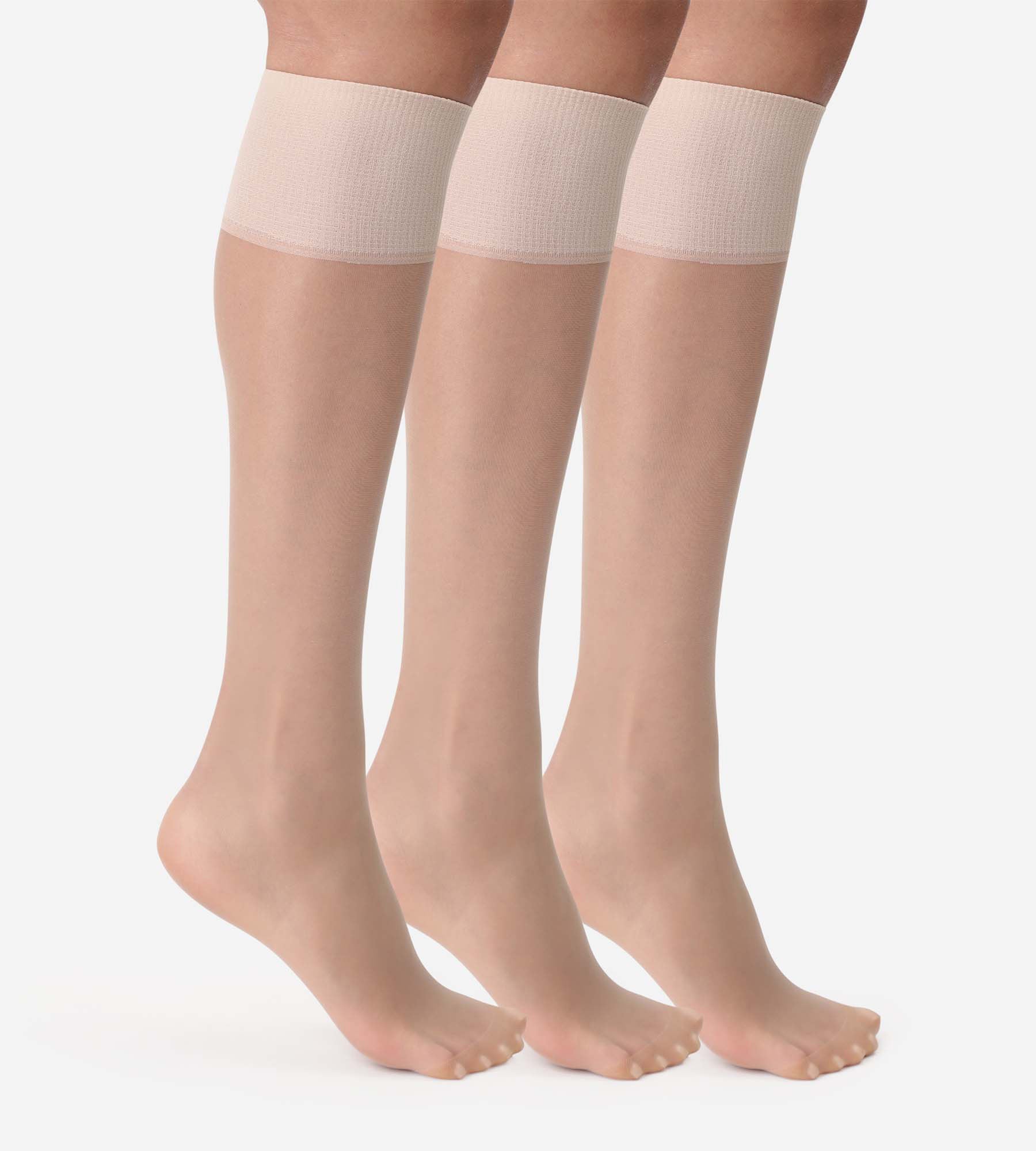 DIM Pacco da 3 gambaletti trasparenti Beauty Resist 20D