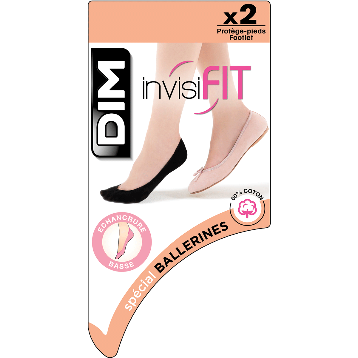 DIM Protezione piedi Easy Day Ballerina nera 52D