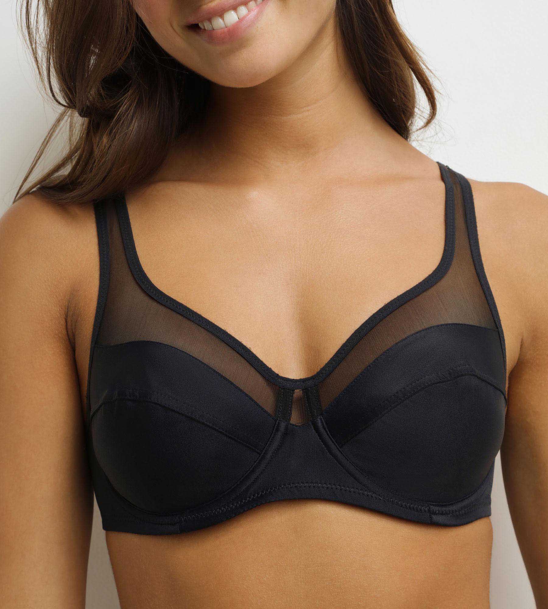 DIM Reggiseno con ferretto push-up nero Dim Generous