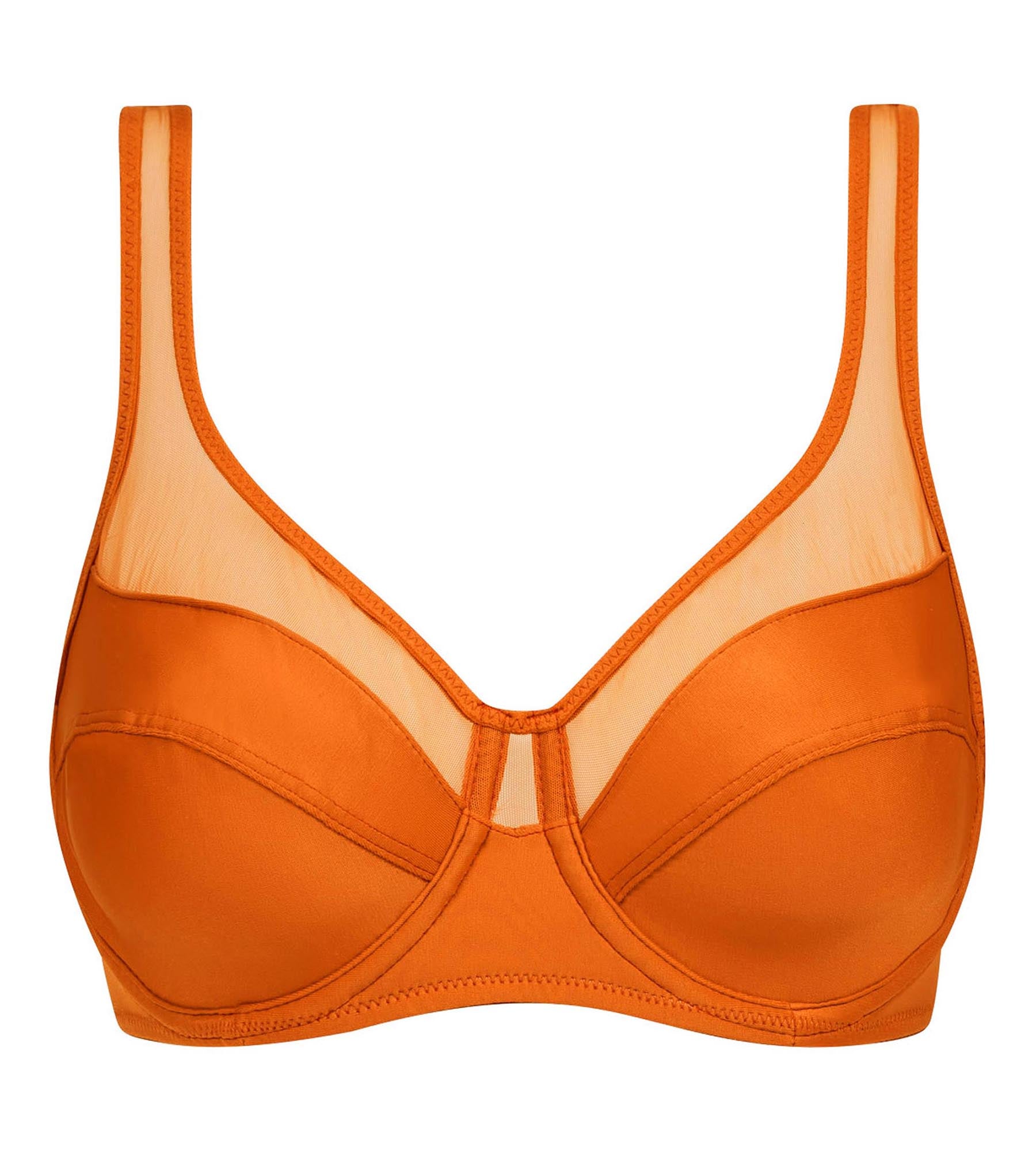 DIM Reggiseno push-on in microfibra e tulle Mandarine Dim Generous