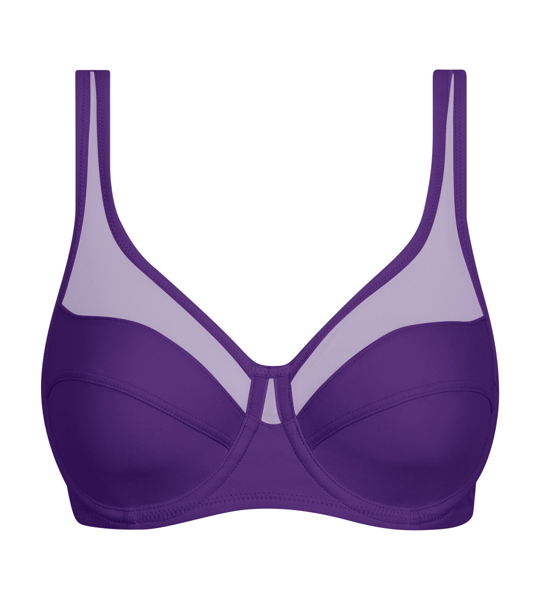 DIM Dim Generous Reggiseno push-on in microfibra e tulle viola