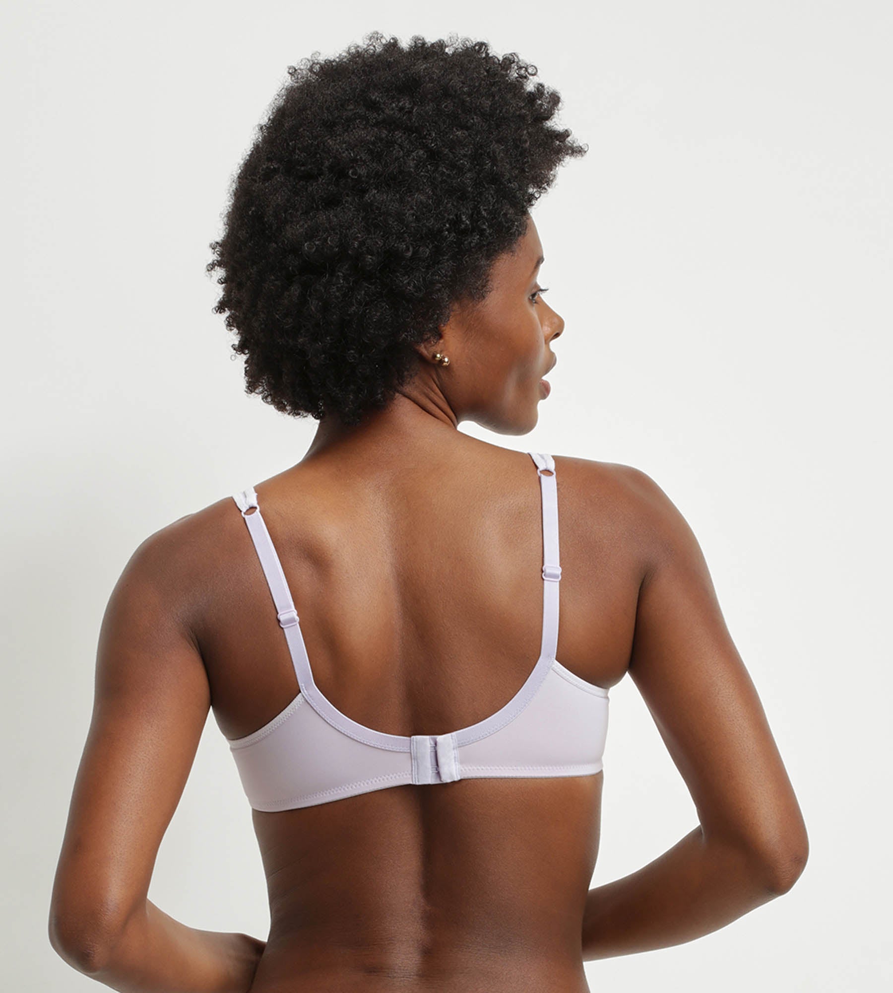 DIM Reggiseno con ferretto in microfibra e tulle Grigio Viola Dim Generous