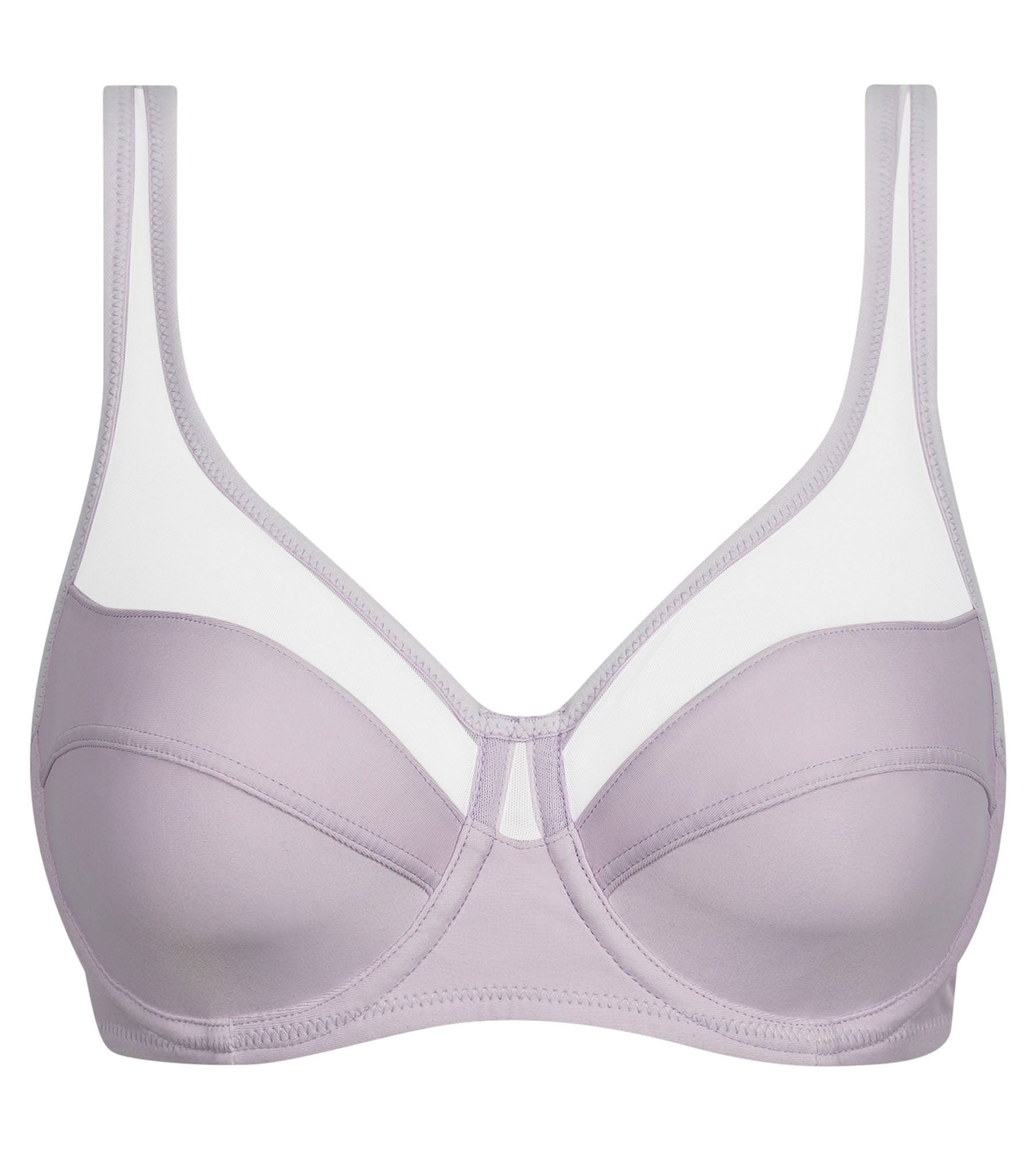 DIM Reggiseno con ferretto in microfibra e tulle Grigio Viola Dim Generous