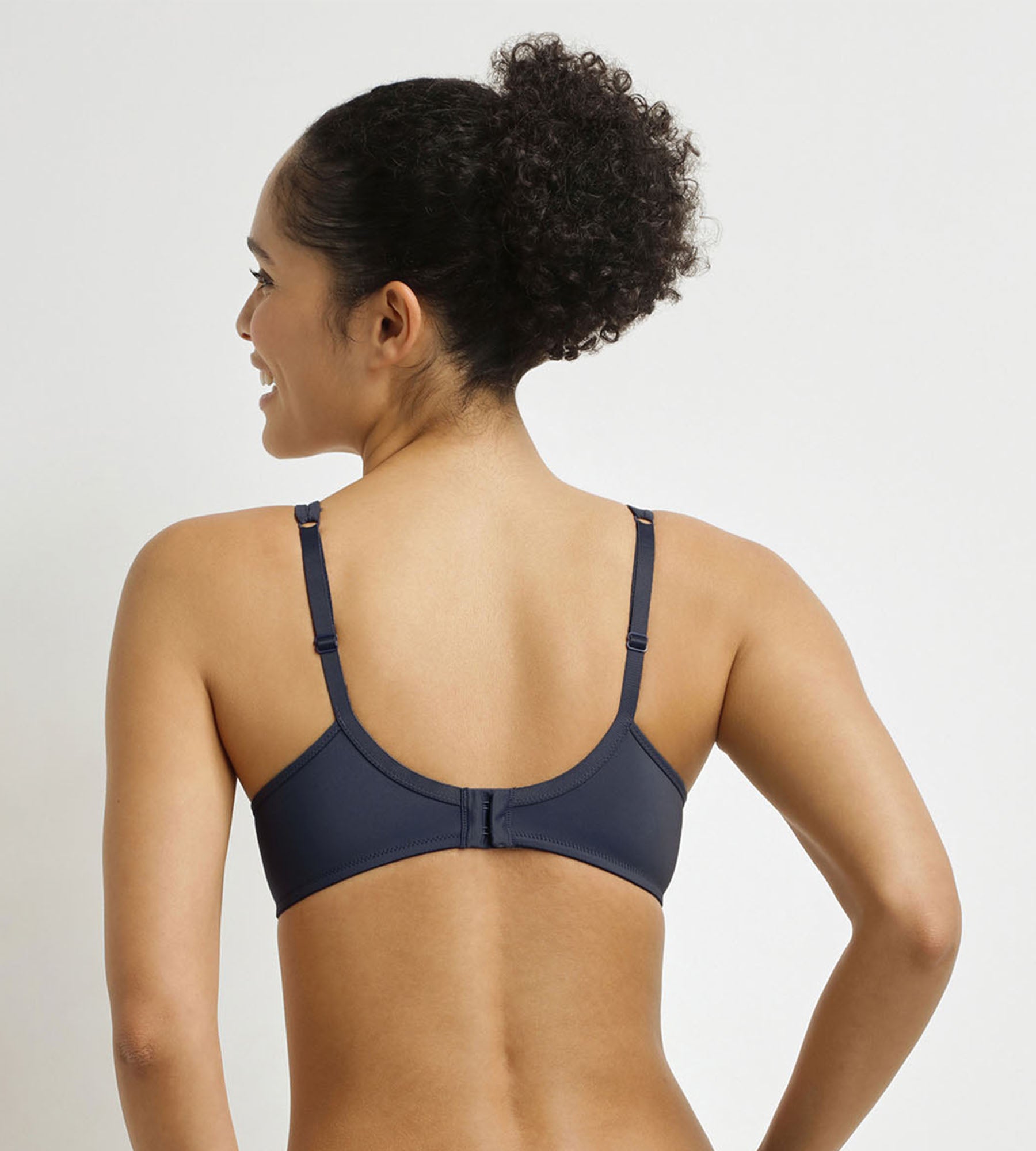 DIM Reggiseno coppa piena Generous in microfibra e tulle Grigio blu formale