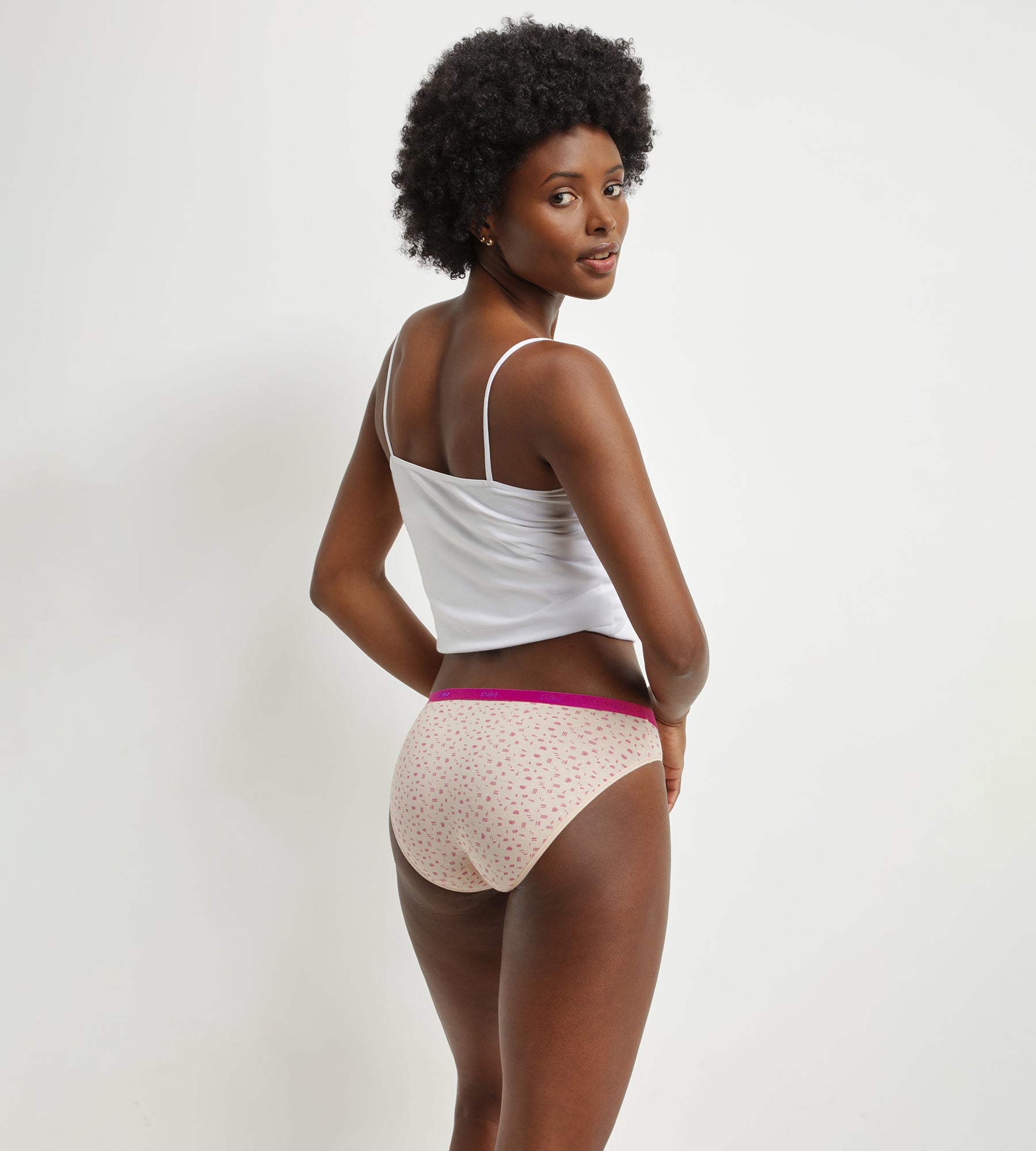DIM Les Pockets Pacco da 3 slip in cotone elasticizzato fluorescente