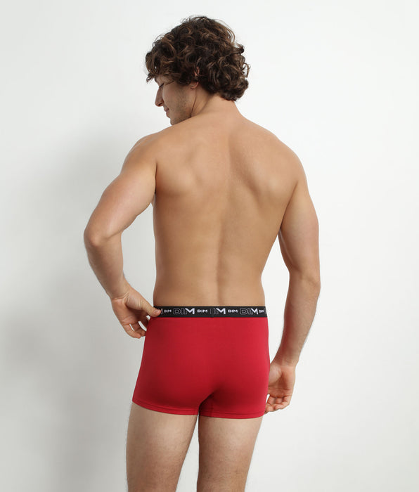 DIM Multipack di 2 boxer uomo grigio con vita a contrasto Dim Coton Stretch
