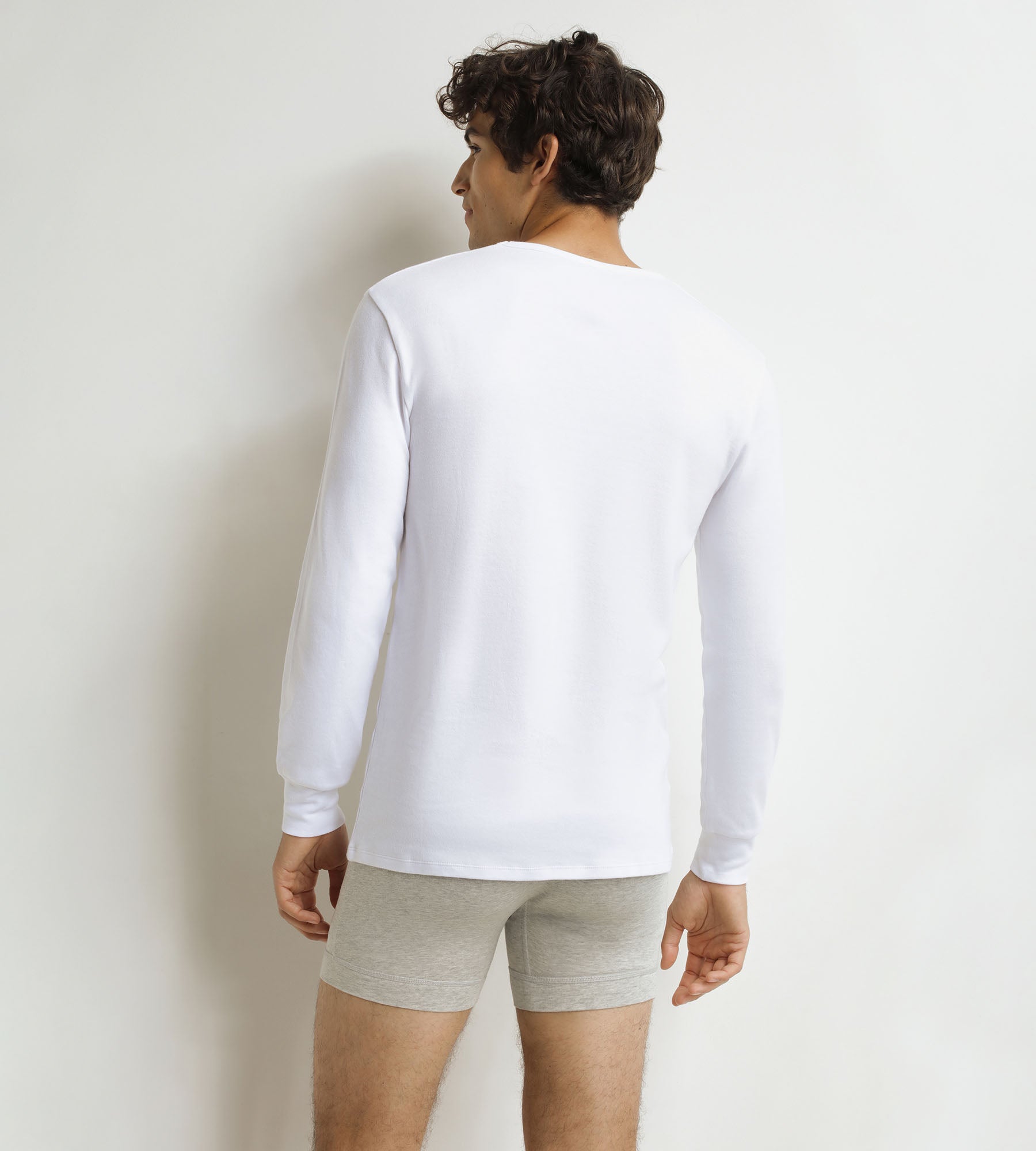 DIM T-shirt Dim Thermal da uomo in cotone bianco