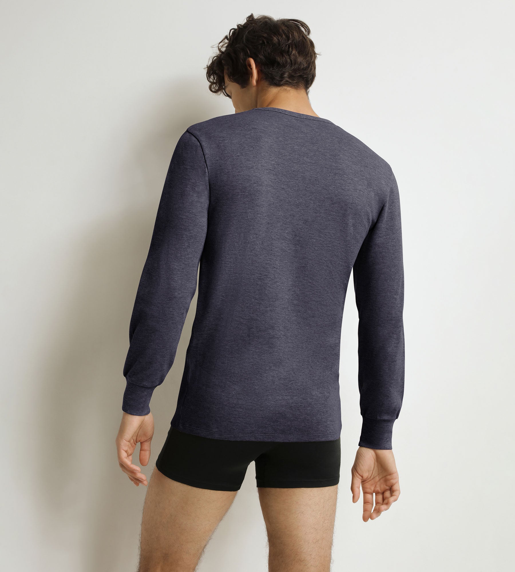 DIM T-shirt da uomo Dim Thermal in cotone grigio-blu.