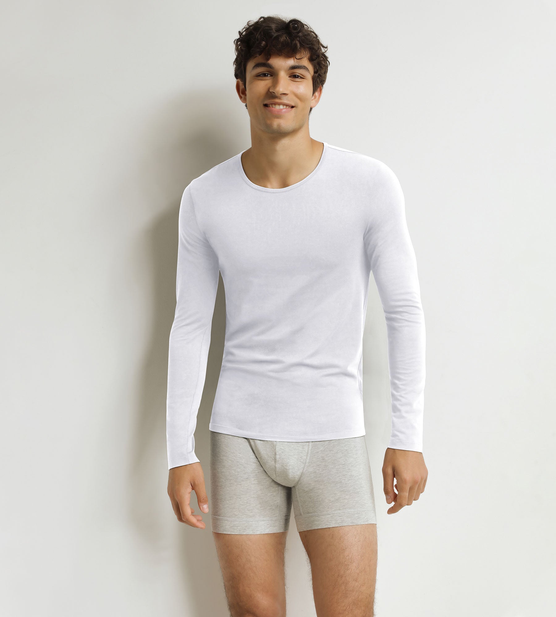 DIM T-shirt a maniche lunghe Uomo Bianco Dim Thermal