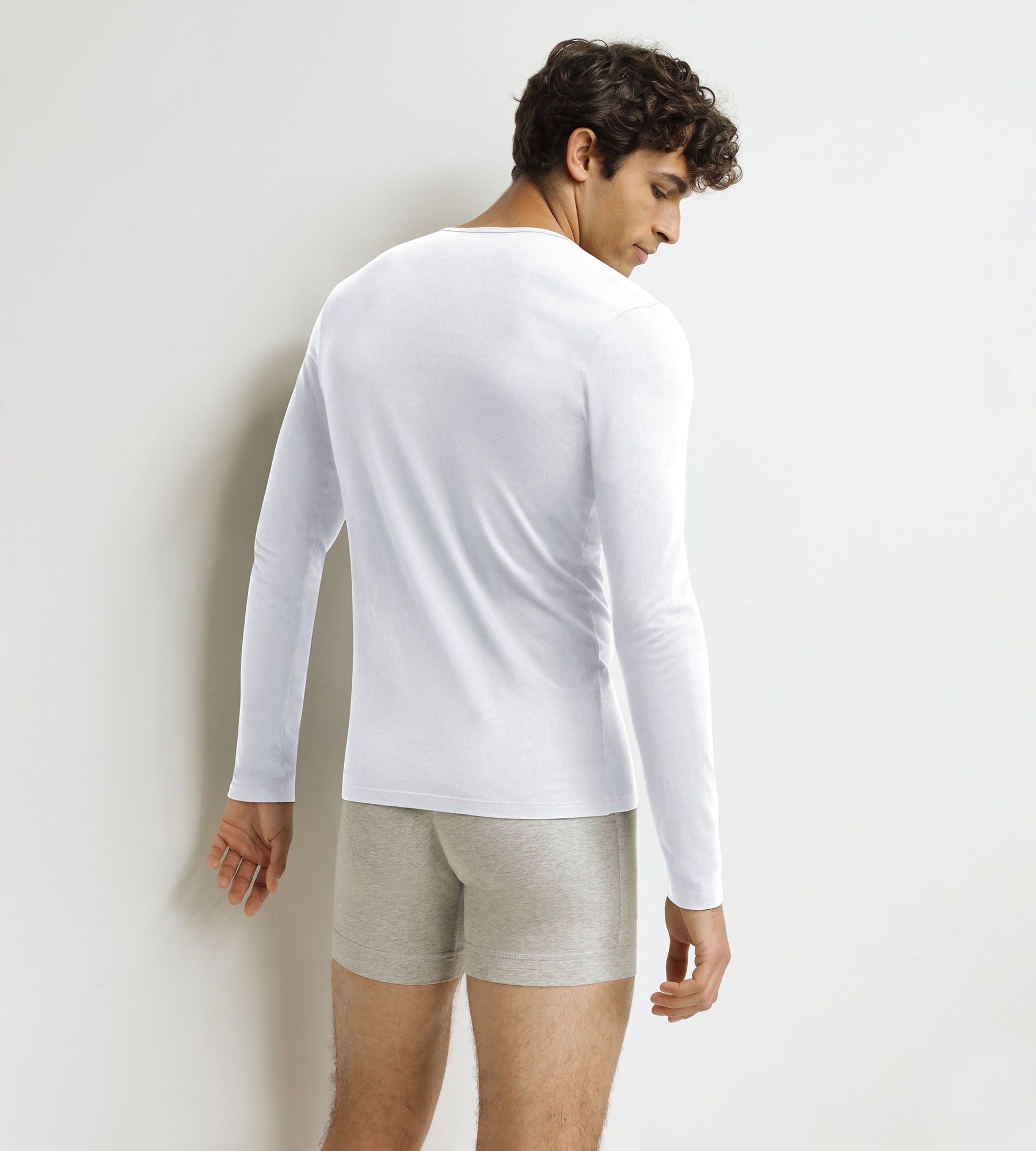 DIM T-shirt a maniche lunghe Uomo Bianco Dim Thermal