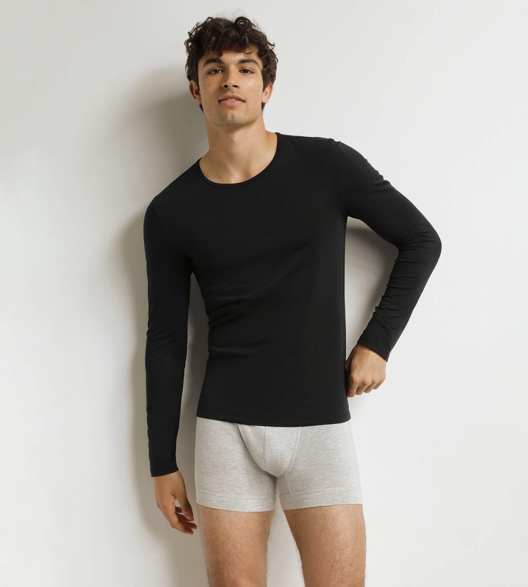 DIM T-shirt Uomo a maniche lunghe Nero Dim Thermal