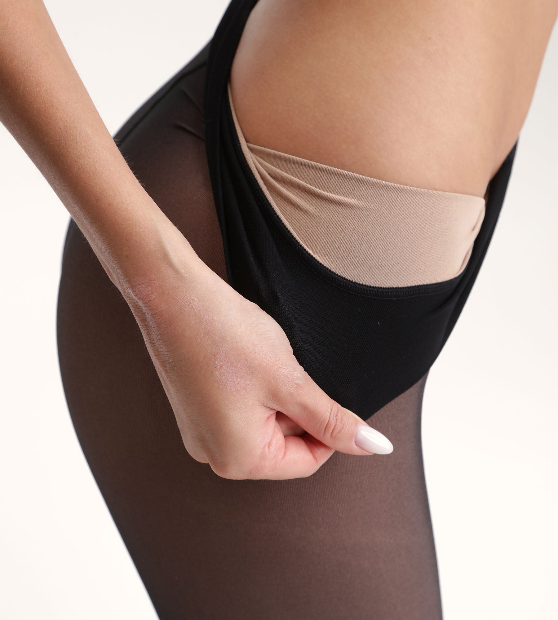 DIM Collant trasparente effetto caldo Nero Thermo