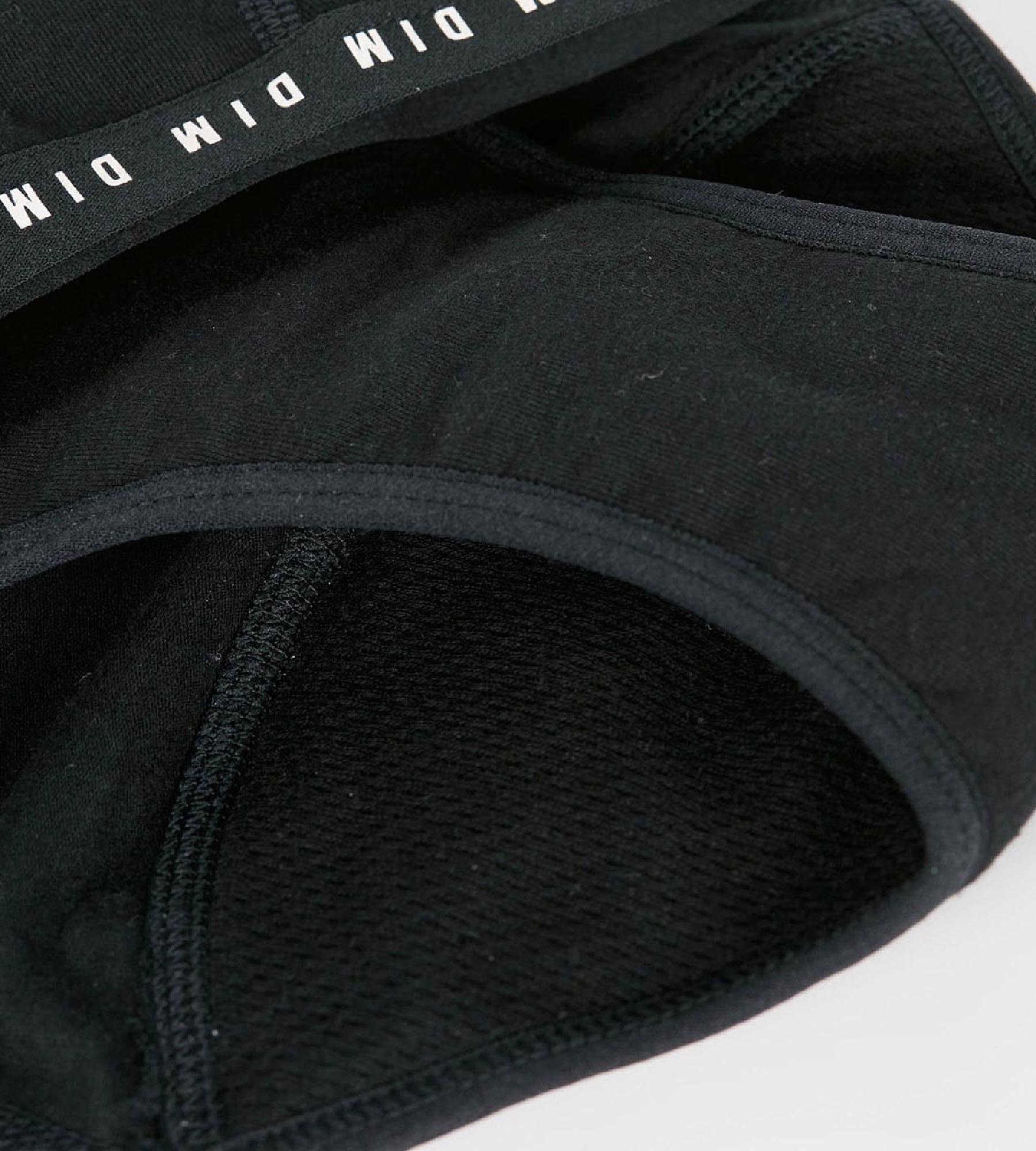 DIM Slip da ciclo per bambina in cotone bio Flux Medium Nero My Protect