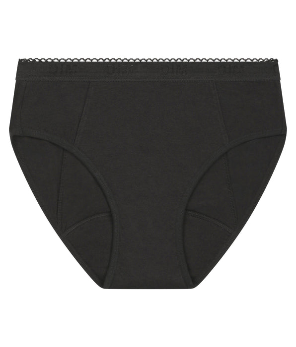 DIM Slip da ciclo per bambina in cotone bio Flux Abbondante Nero My Protect