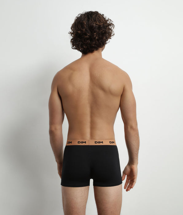 DIM Pacco da 3 boxer Uomo Nero Cotone Stretch Verde Nocciola Mix & Colori