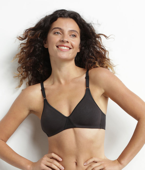 DIM Reggiseno a triangolo in cotone Nero Dim Daily