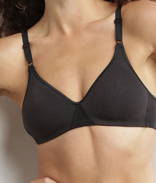 DIM Reggiseno a triangolo in cotone Nero Dim Daily