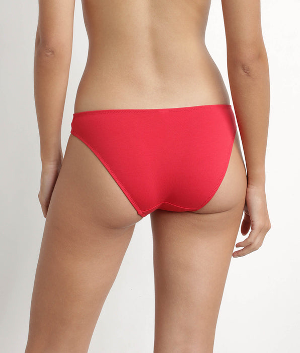 DIM Slip in cotone rosso Chéri Dim Daily