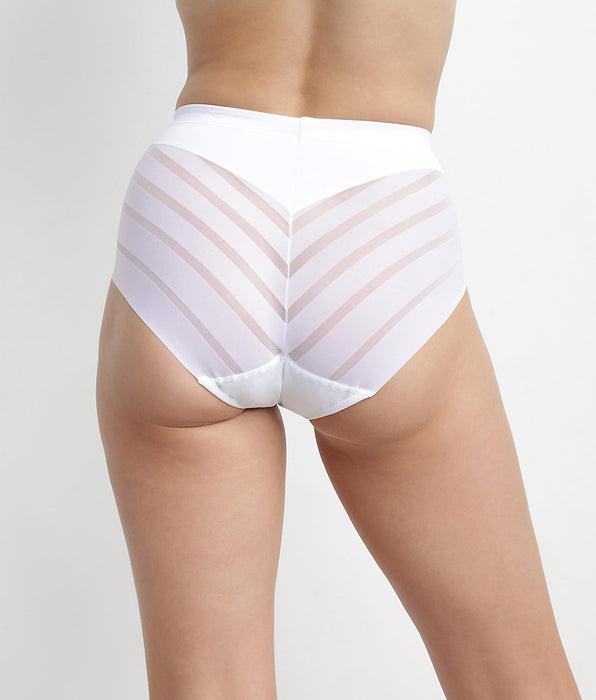 DIM Dim Silhouette Elegance Slip da donna bianco Pancia Piatta