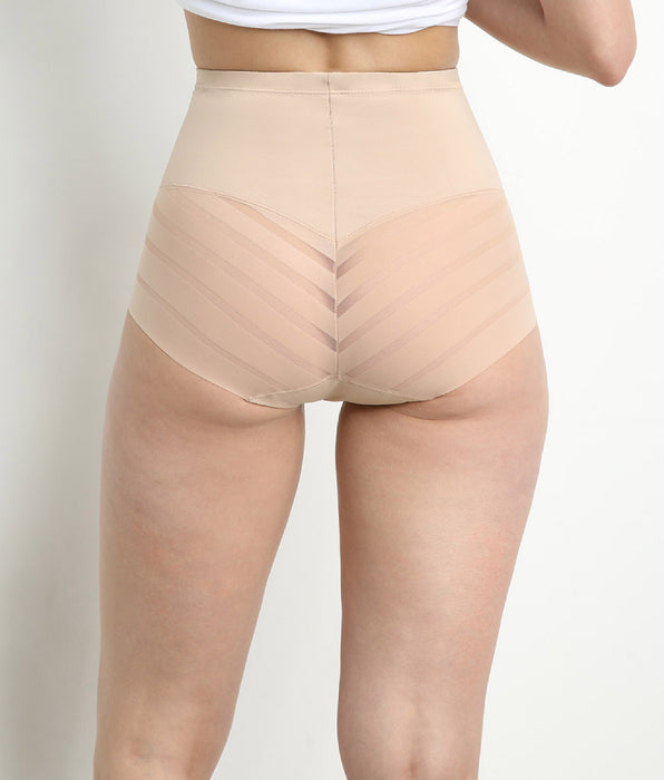 DIM Dim Silhouette Elegance Slip a vita alta piatto nude