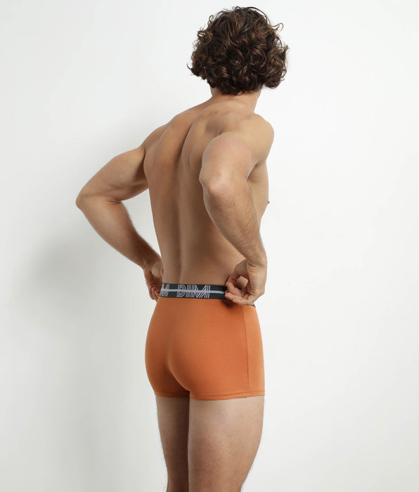 DIM Uomo 3D Cintura Grigio Blu Arancione Pacco da 3 Boxer Dim Powerful