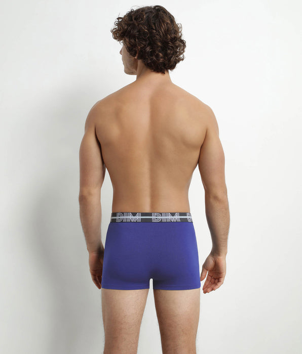 DIM Uomo Pacco da 3 boxer 3D con cintura Nero Blu Verde Dim Potente