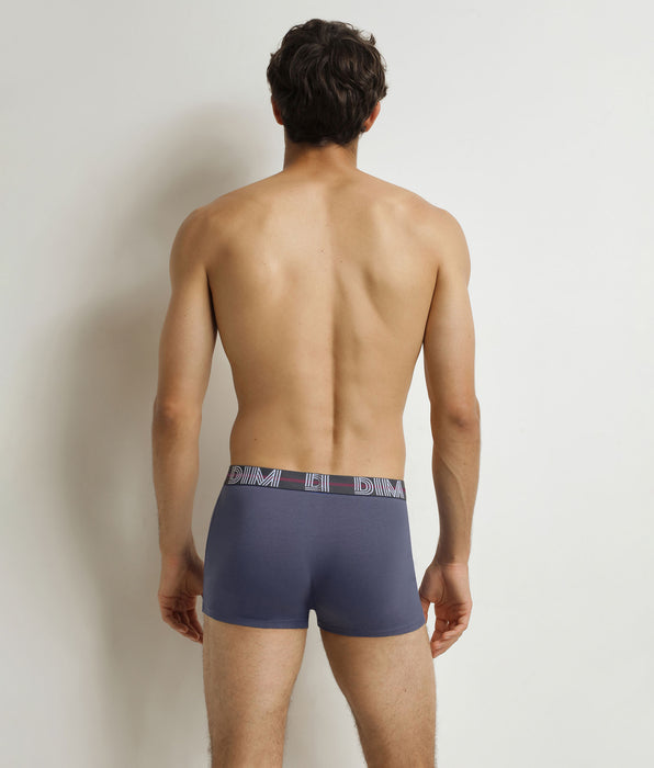 DIM Pacco da 3 boxer da uomo Powerful rosso nero blu