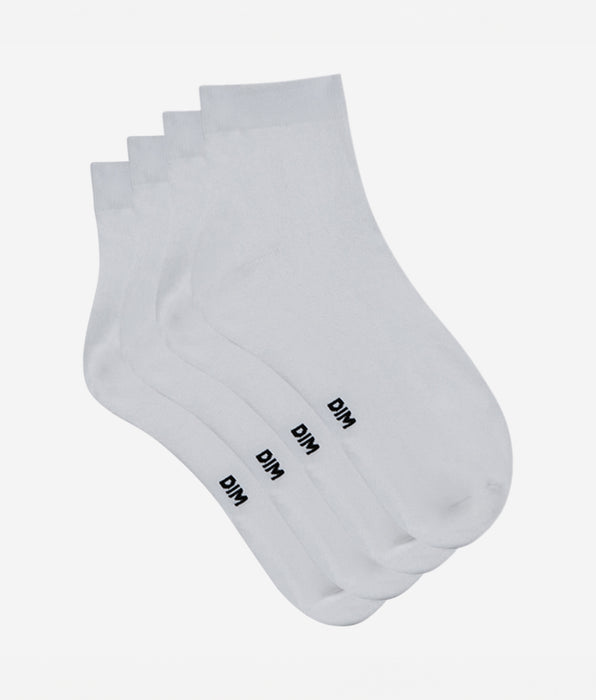DIM Pacco da 2 calzini bianchi Second Skin da donna