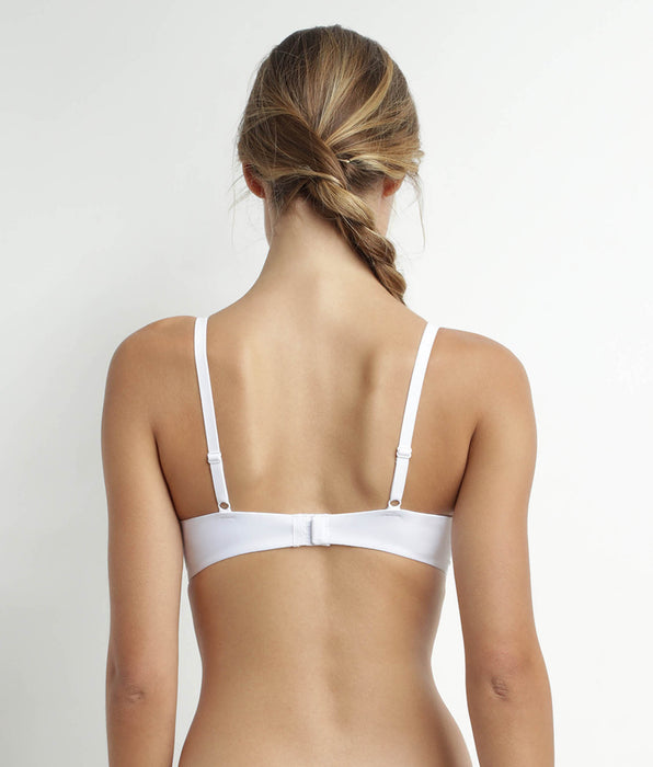 DIM Reggiseno senza ferretto in microfibra e tulle Bianco Daily Confort