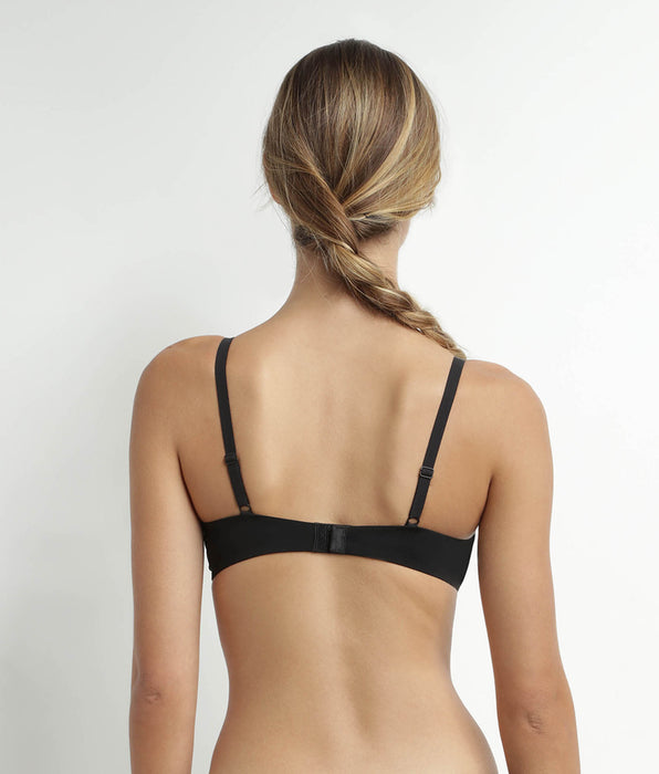 DIM Reggiseno senza ferretto in microfibra e tulle Nero Daily Confort