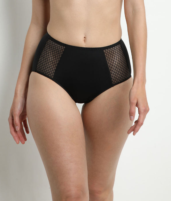 DIM Dim Silhouette Essentiel Nero slip a vita alta Pancia Piatta
