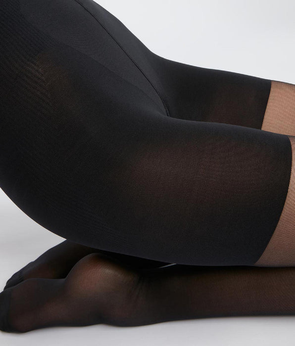 DIM Collant donna modellanti in lycra voile Nero Diam's Contour 360