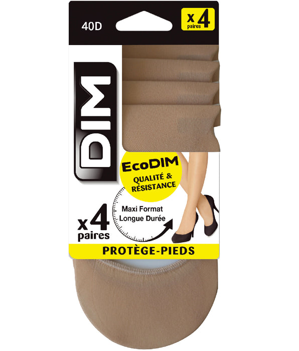 DIM Pacco da 4 protezioni trasparenti per piedi EcoDIM coprente 40D
