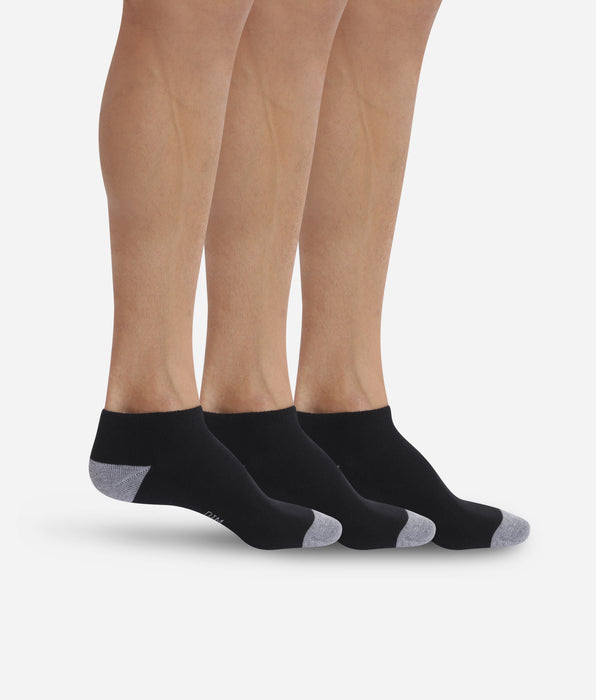 DIM Pacco da calzini sportivi a 3 paia da uomo EcoDIM Micro Black