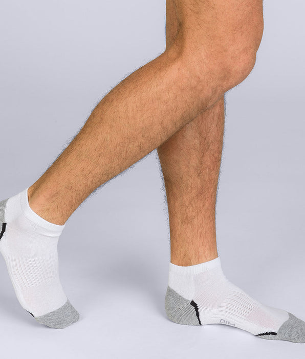 DIM Pacco da 3 scarpe da ginnastica bianche da uomo Dim Sport