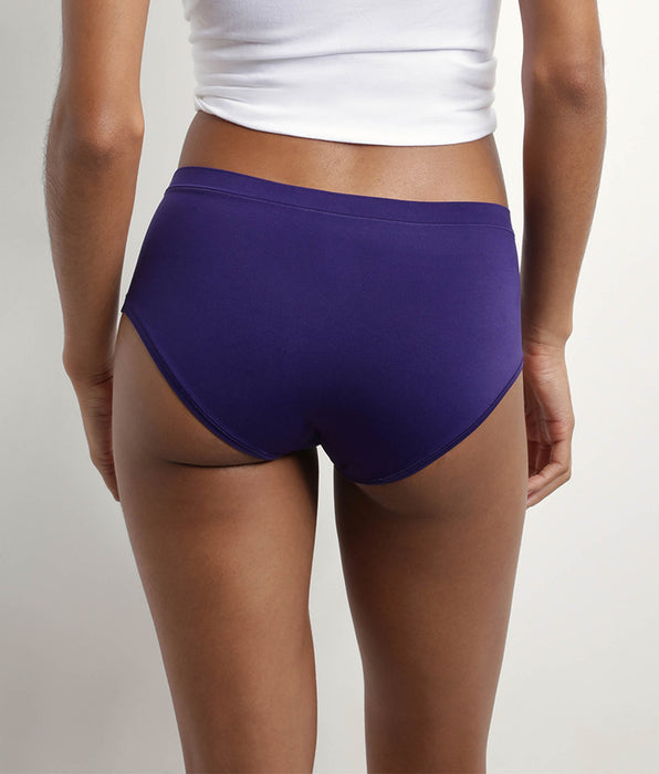 DIM Pacco da 2 shorts da donna in microfibra fucsia e viola di Oh My Dim's