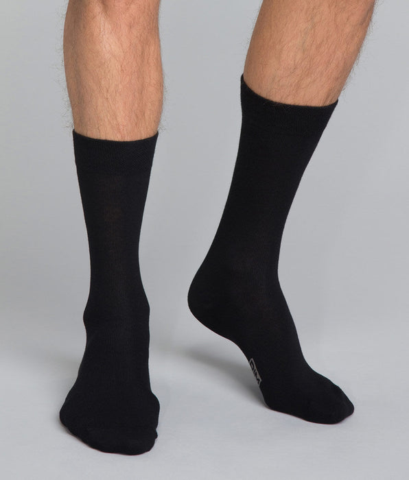 DIM Calze in cotone Basic X3 nero per uomo