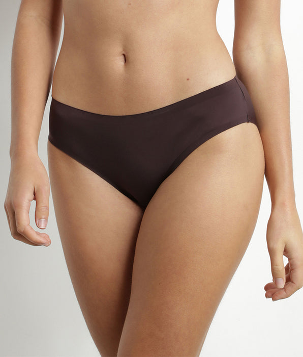 DIM Dim InvisiFree precious brown microfibre briefs