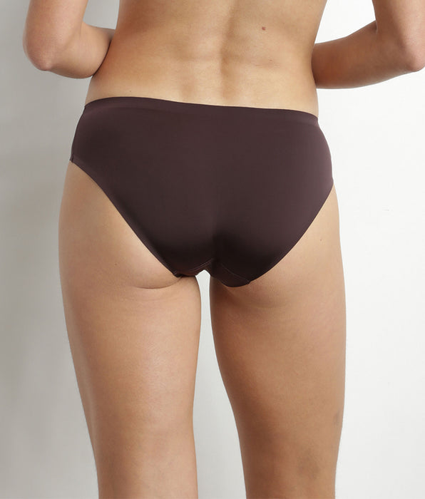 DIM Dim InvisiFree precious brown microfibre briefs