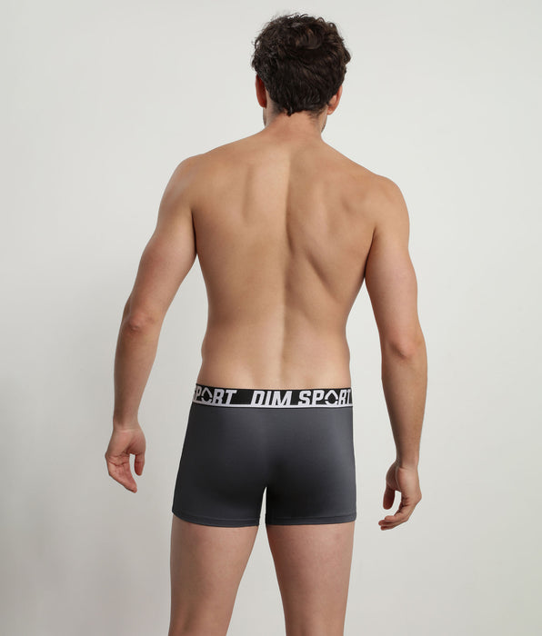 DIM Pacco da boxer sportivi da uomo in microfibra termoregolante viola (3 pezzi) Dim Sport