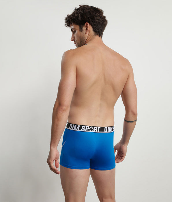 DIM Pacco da 3 boxer in microfibra termoregolante blu Uomo Dim Sport