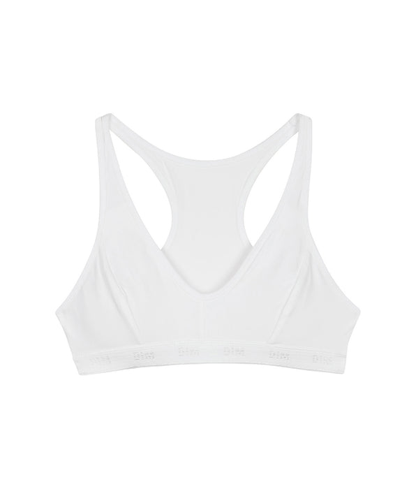 DIM Reggiseno sportivo bianco DIM Pocket Micro Girl