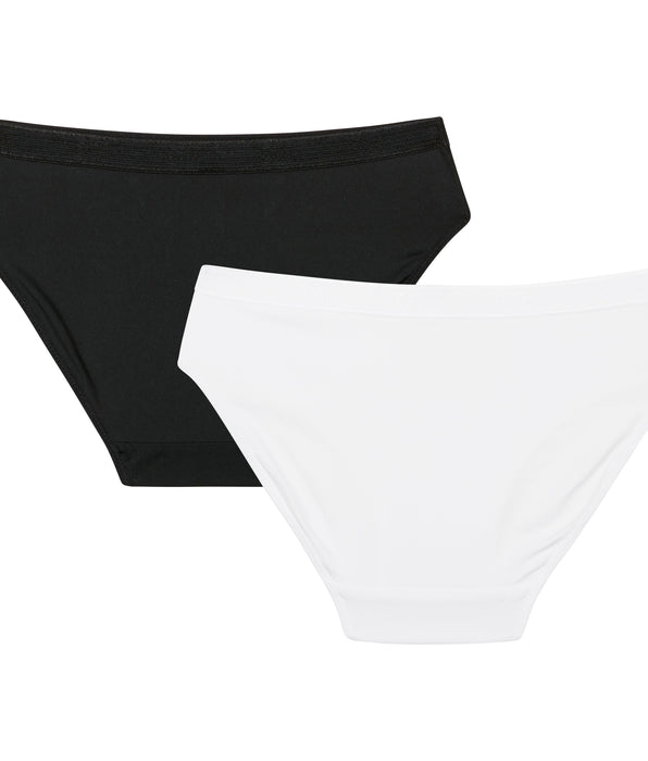 DIM Pacco da 2 slip bianchi da bambina - Pockets Micro