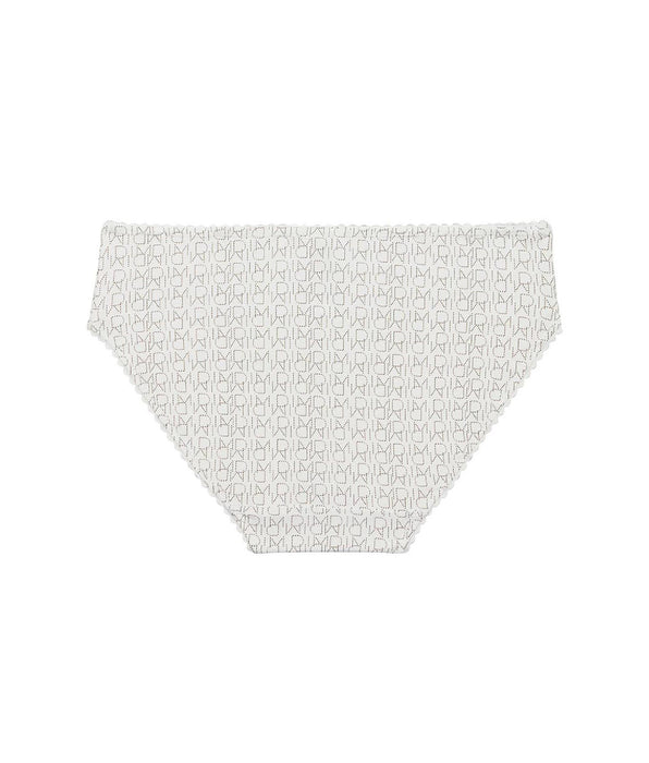 DIM Slip bianco da bambina con stampa logo - Dim Touch