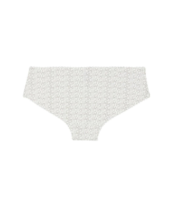 DIM Shorty bianco da bambina con stampa logo Dim Touch